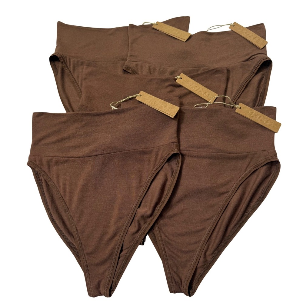SKIMS Sleep Brief Lot of 5 Jasper XS - Picture 7 of 7